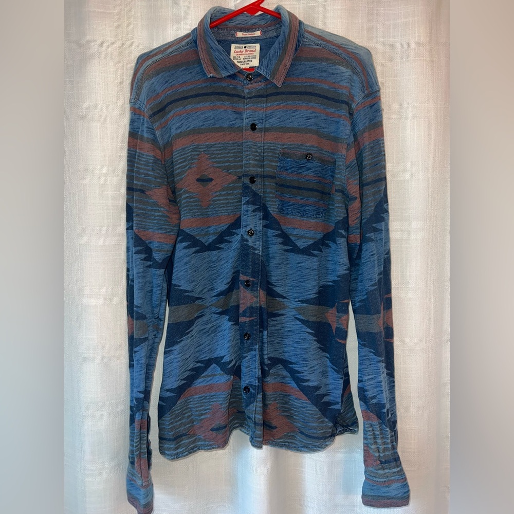 Lucky Brand True Indigo Shirt Large